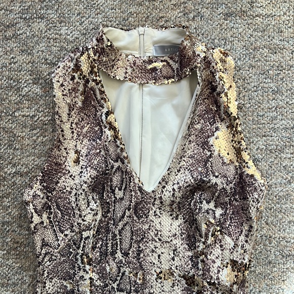 Keyhole sequin dress python - Picture 2 of 4